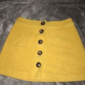 Mustard yellow skirt